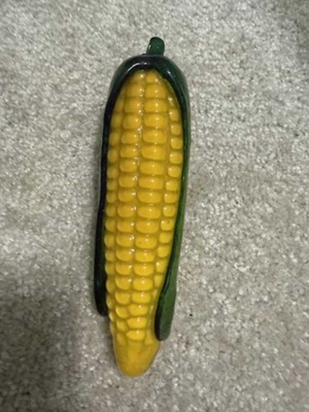 Vintage Art Glass Yellow Corn on the Cob~Murano Style. Beautiful Kitchen Decor